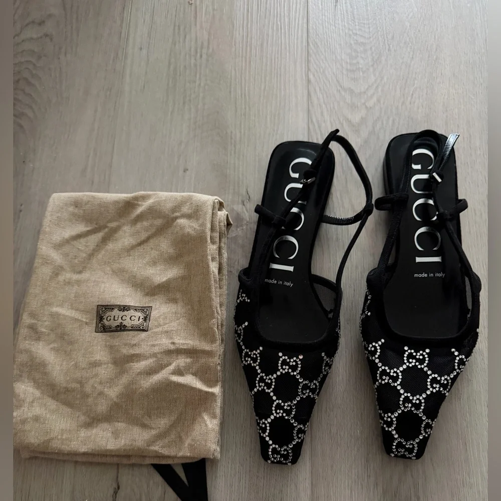 Gucci Crystal Slingback flats - Picture 2 of 5